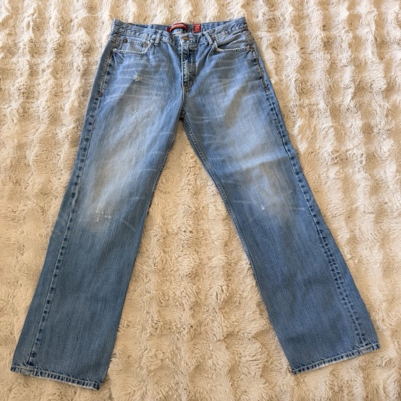 Aeropostale Men's Straight Leg Jeans Light Wash Denim 100% Cotton Size 36x34 - Picture 7 of 14